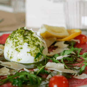 Carpaccio bœuf mozzarella